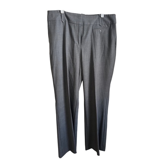 Ann Taylor LOFT Pants - Ann Taylor LOFT Gray Straight Leg Dress Pants Trousers Womens 12 244909